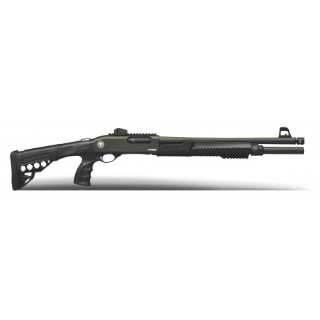 Huğlu Atrox Tactic Telescopic Green Pompalı Otomatik Av Tüfeği